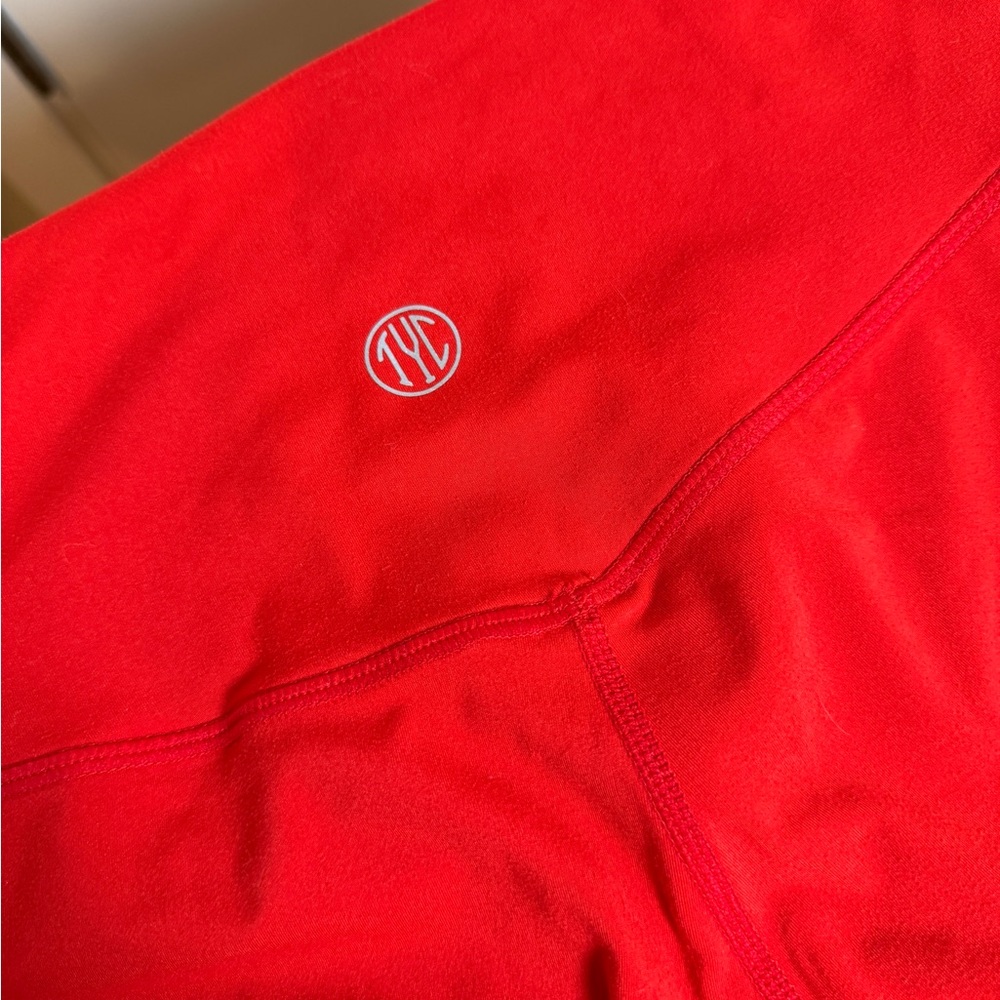 Til You Collapse Bold Red Leggings